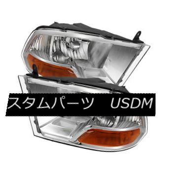ヘッドライト Dodge 09-16 Ram 1500 10-15 2500 3500 Chrome Housing Replacment Headlights Pair ドッジ09-16ラム1500 10-15 2500 3500クロームハウジング交換ヘッドライトペア 【並行輸入品】