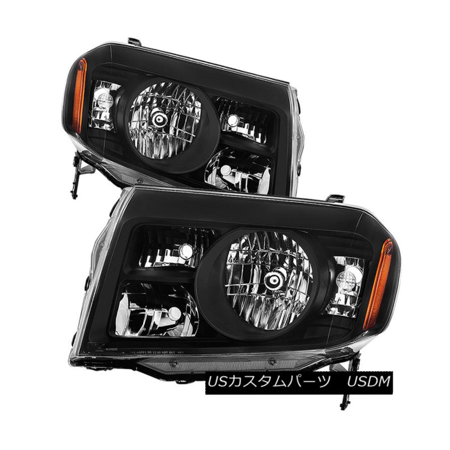 ヘッドライト Honda 09-11 Pilot Black Housing Replacement Headlights Pair EX EX-L LX Touring ホンダ09-11パイロットブラックハウジング交換ヘッドライトペアEX EX-L LXツーリング 【並行輸入品】