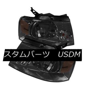 ヘッドライト Ford 04-08 F150 Pickup Smoke Lens Replacment Headlights Pair Left + Right Ford 04-08 F150ピックアップスモークレンズ交換ヘッドライトペア左右+右 【並行輸入品】