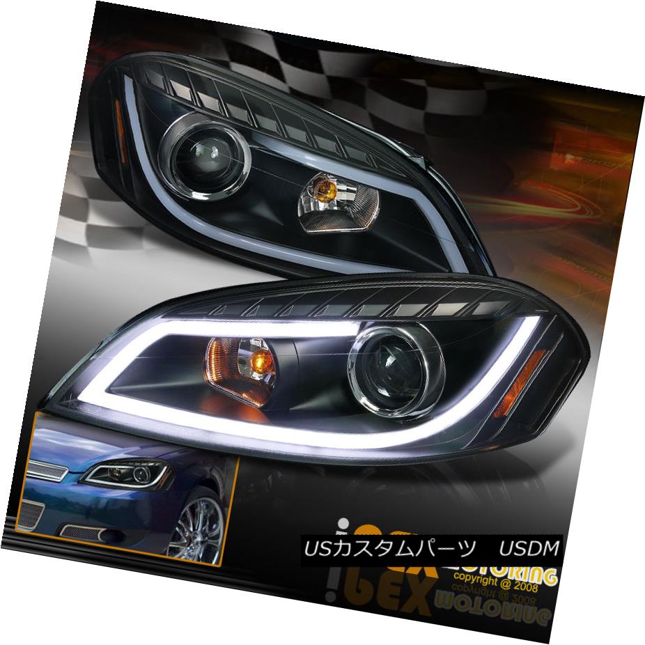 ヘッドライト 2006-2013 Chevy Impala / Monte Carlo [LED Glow Strip] Projector Headlights Black 2006-2013シボレーインパラ/モンテカルロ[LEDグローストリップ]プロジェクターヘッドライトブラック 【並行輸入品】