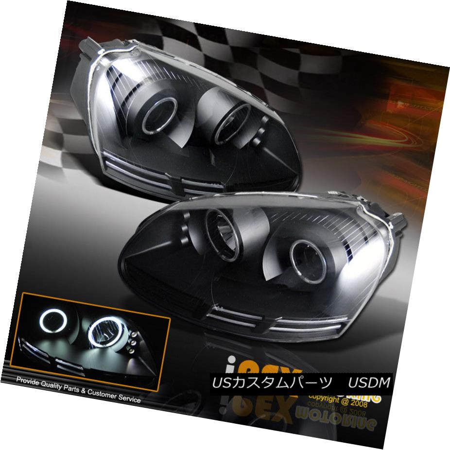 ライト ランプ ラウンド W Headlights Black Bar Led Projector Jetta Rabbit Gti Vw 06 09 ヘッドライト Ccfl Halo Ccfl Tiプロジェクターledバーブラックヘッドライトw G Rabbit Jetta Vw 06 09 Halo Kwakuku Com