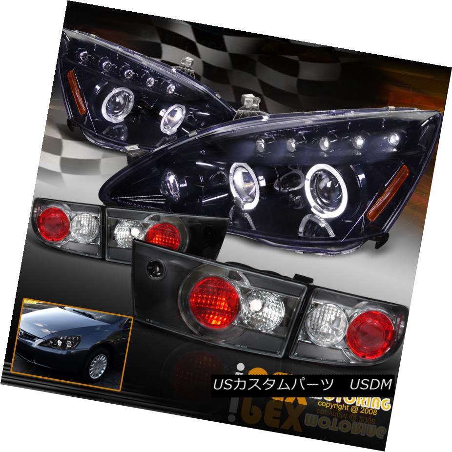 ヘッドライト 2003-2005 Honda Accord [Black-Smoked] Halo Projector LED Headlights + Tail Light 2003-2005 Honda Accord [ブラックスモーク] HaloプロジェクターLEDヘッドライト+テールライト 【並行輸入品】 56,496円