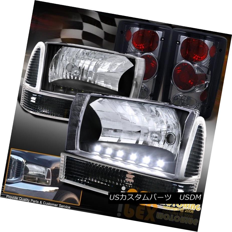 ヘッドライト 2000-2004 Ford Excursion Bright LED Black Headlight + Signals + Smoke Tail Light 2000-2004フォードエクスカーションブライトLEDブラックヘッドライト+信号+煙テールライト 【並行輸入品】 50,754円
