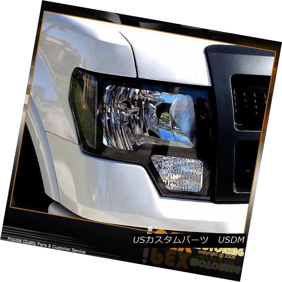 ヘッドライト 2009-2014 Ford F150 SVT Raptor FX4 FX2 Lariat Harley Davidson Black Headlights 2009-2014フォードF150 SVTラプターFX4 FX2ラリアート・ハーレー・ダビッドソンブラックヘッドライト 【並行輸入品】