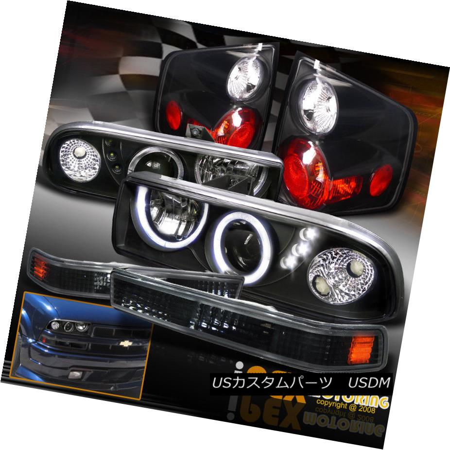 国内発送 ライト ランプ Projector Halo Dual S10 Chevy 1998 04 ヘッドライト Led ナール テールライトブラック 1998 04シボレーs10デュアルハロープロジェクターledヘッドライト シグモイド Black Light Tail Headlights Signals Kramersapartment Com