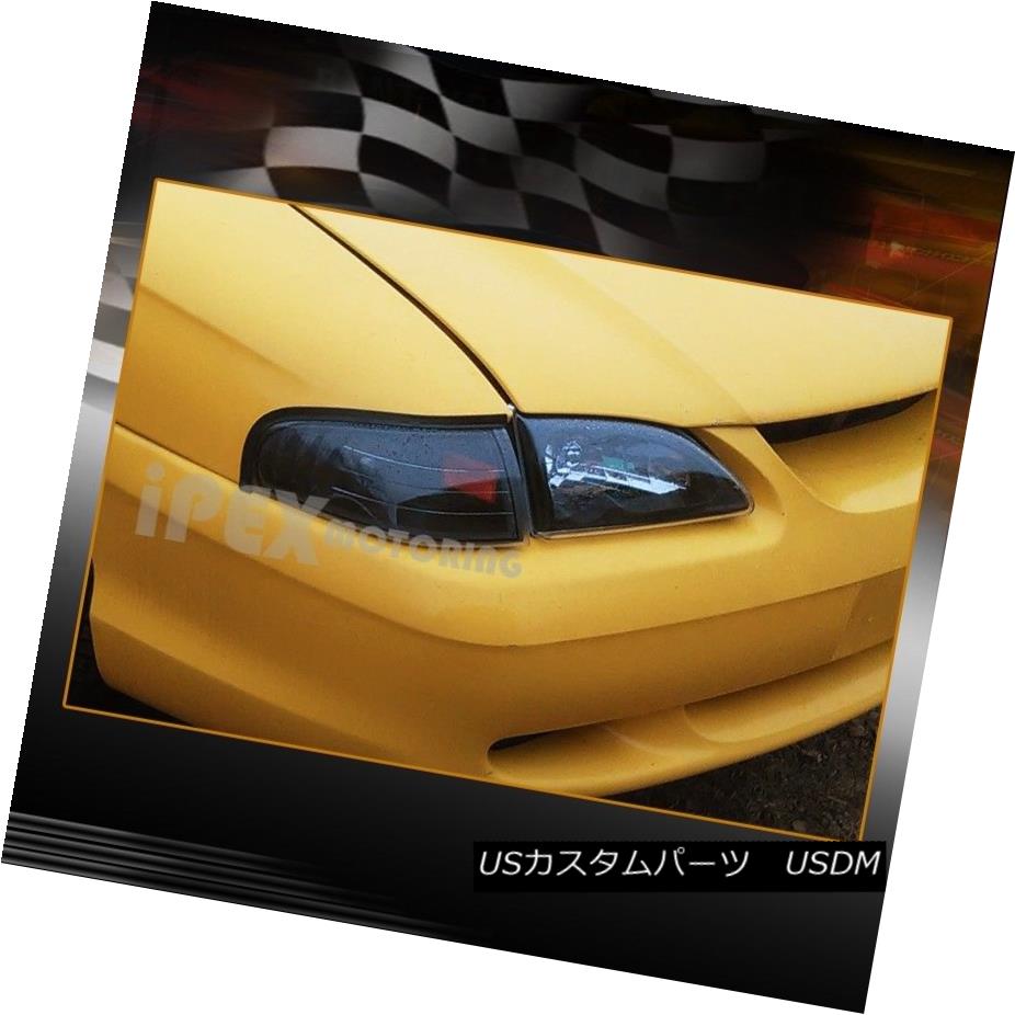 ヘッドライト NEW For 1994-1998 Ford Mustang GT Cobra Black Headlights W/ Corner Light 4Piece NEW 1994-1998フォードマスタングGTコブラブラックヘッドライトW /コーナーライト4ピース 【並行輸入品】