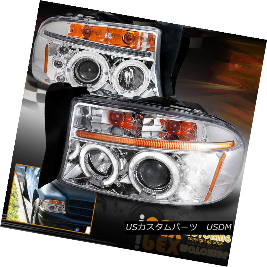 ヘッドライト 1997-2004 Dodge Dakota/98-03 Durango LED HALO Projector Head Light Signal Lamp 1997-2004 Dodge Dakota / 98-03 Durango LED HALOプロジェクターヘッドライトシグナルランプ 【並行輸入品】