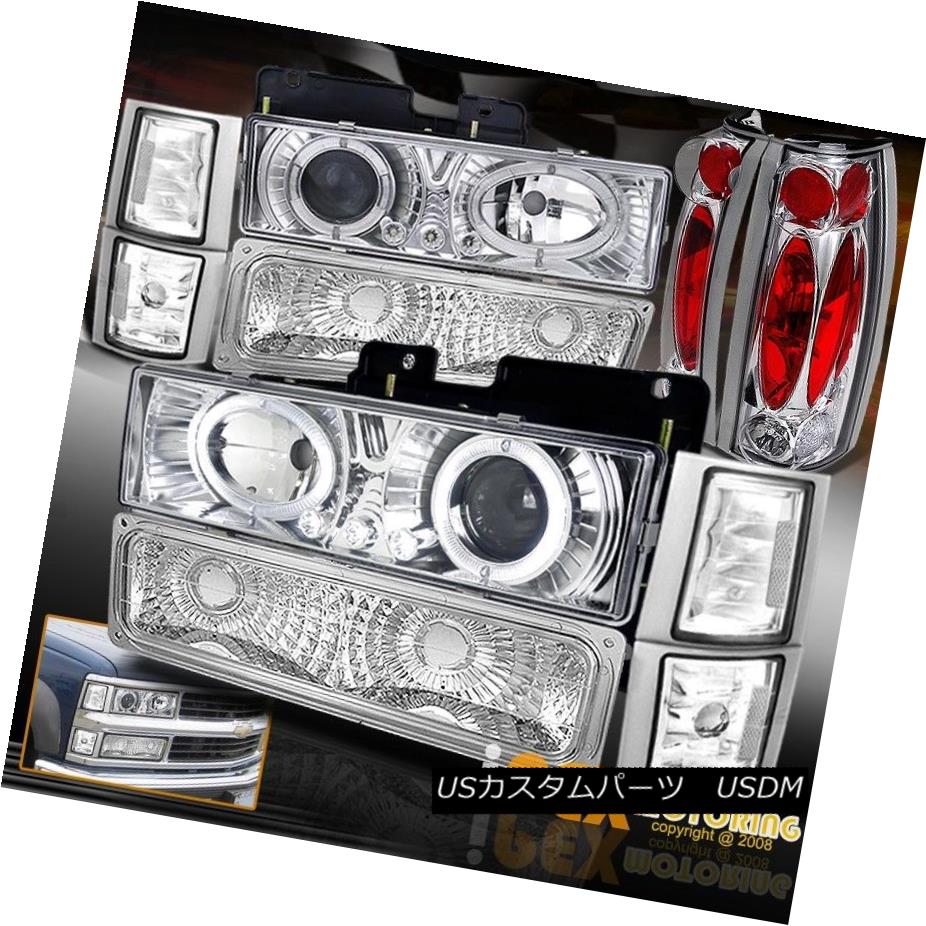 ヘッドライト 94-98 GMC Sierra Yukon [10PCS] Halo Projector LED Headlights+Signals+Tail Light 94-98 GMC Sierra Yukon [10PCS] HaloプロジェクターLEDヘッドライト+ Sig nals +テールライト 【並行輸入品】