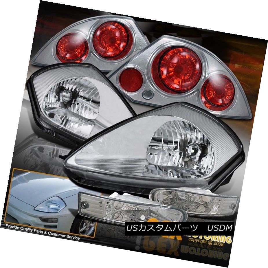 ヘッドライト 00-02 Mitsubishi Eclipse [6pcs JDM Chrome Combo] Headlight + Signal & Tail Lamp 00-02 Mitsubishi Eclipse [6pcs JDM Chrome Combo]ヘッドライト+シグナル＆amp; テールランプ 【並行輸入品】