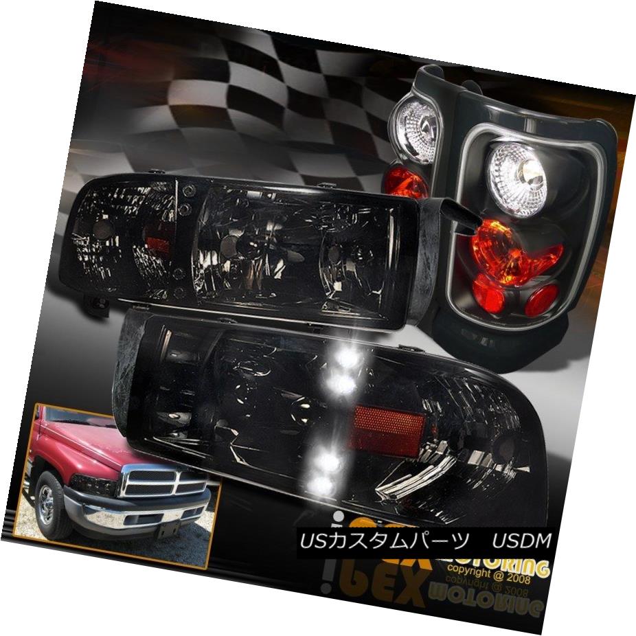ヘッドライト 94-01 Dodge Ram 1500 2500 3500 LED Smoke Headlight W/ Signals + Black Tail Light 94-01 Dodge Ram 1500 2500 3500 LEDスモークヘッドライト信号/ブラックテールライト 【並行輸入品】