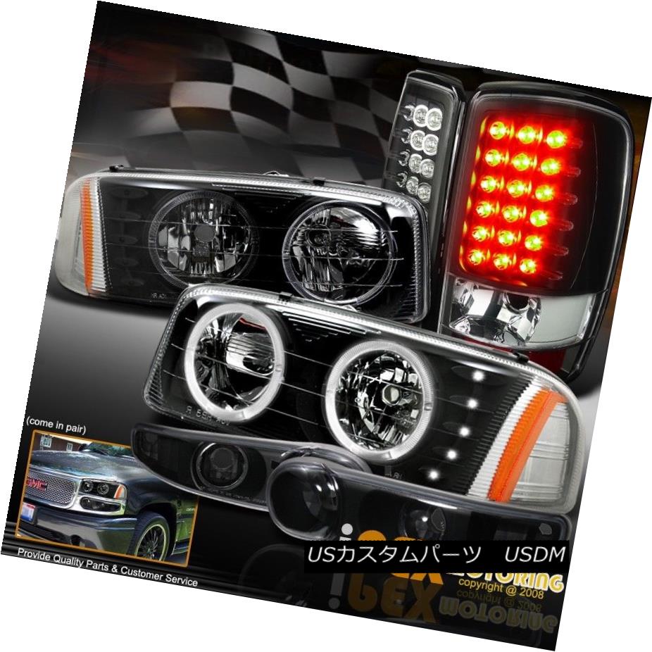 メーカー直送 ライト ランプ Black Light Tail Led Light Signal Headlights Halo Dual Denali Gmc 00 06 ヘッドライト 00 06 Ledテールライトブラック Gmcデナリデュアルヘイローヘッドライト シグナルライト