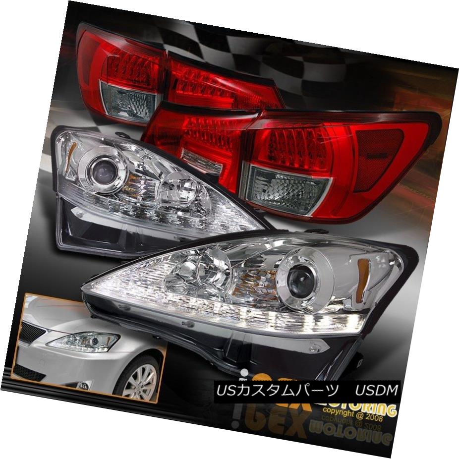 ヘッドライト 2006-2009 Lexus IS250 LED Signals Projector Chrome Headlights + LED Tail Light 2006-2009年レクサスIS250 LED信号プロジェクタークロームヘッドライト+ LEDテールライト 【並行輸入品】｜カスタムパーツ WORLD倉庫