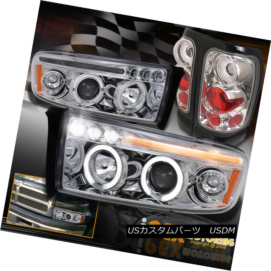 ヘッドライト 1994-2001 Dodge Ram 1500 2500 3500 Halo Projector LED Headlights W/ Tail Lights 1994-2001 Dodge Ram 1500 2500 3500 HaloプロジェクターLEDヘッドライトW /テールライト 【並行輸入品】