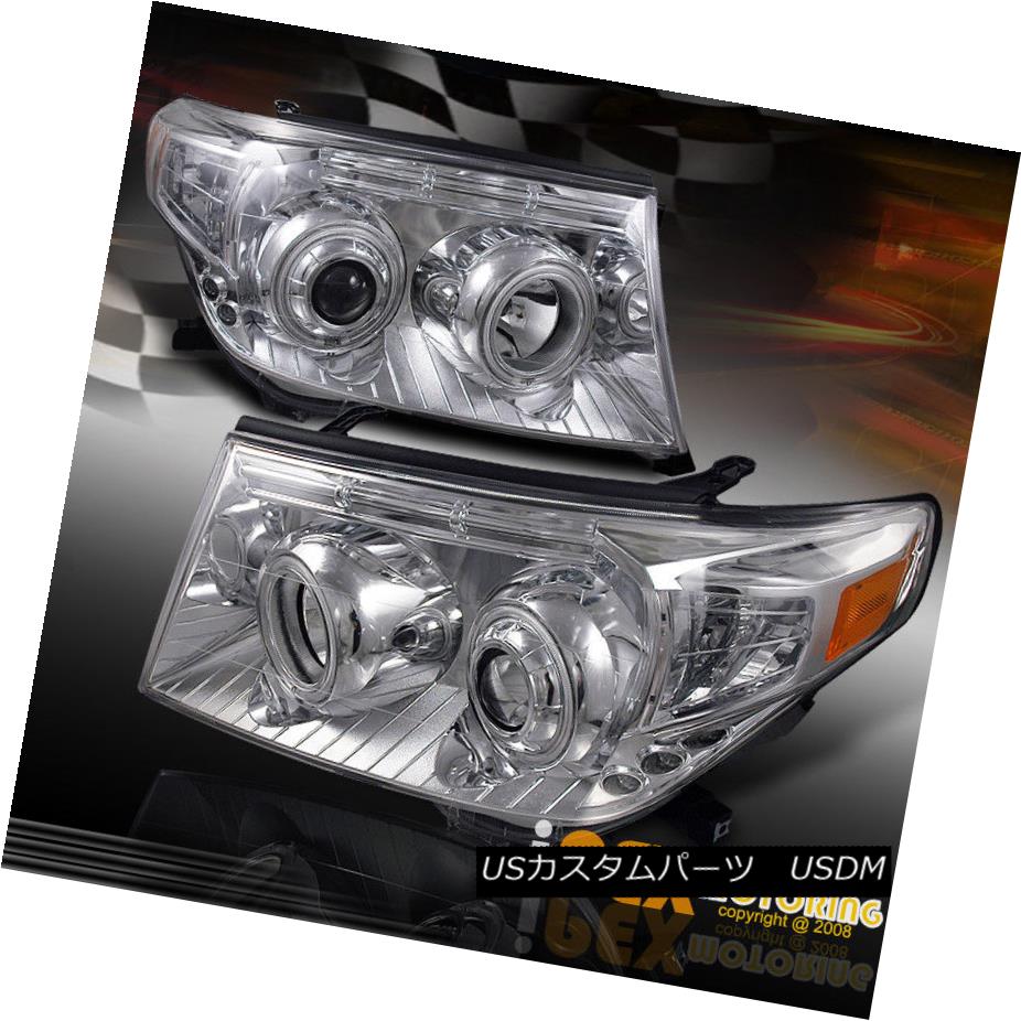ヘッドライト 2008 2009 2010 Toyota Land Cruiser [Brightest Halo Rim] Projector Headlights 2008年2009年2010トヨタランドクルーザー[Brightest Halo Rim]プロジェクターヘッドライト 【並行輸入品】