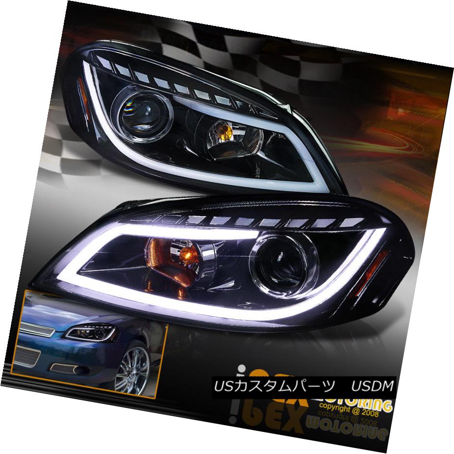 ヘッドライト SHINY BLACK 2006-2013 Chevy Impala Projector Headlights W/Glow LED Light Strip SHINY BLACK 2006-2013シボレーインパラプロジェクターヘッドライトW /グローLEDライトストリップ 【並行輸入品】