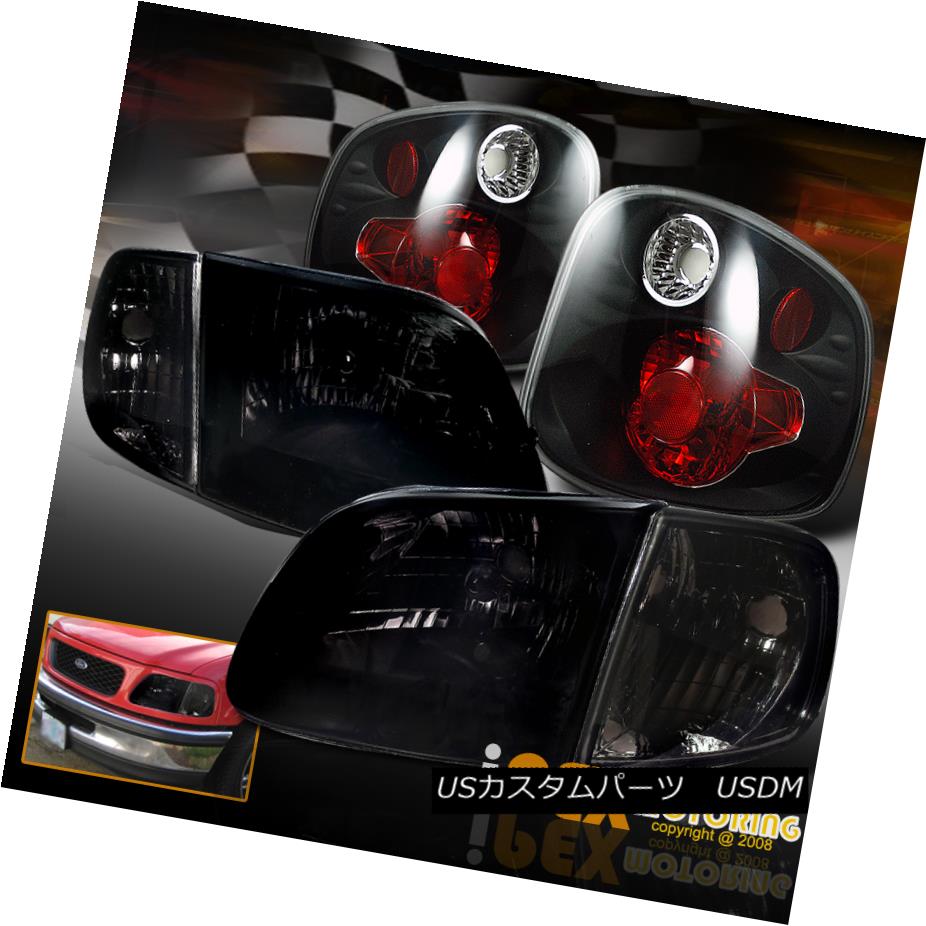 ヘッドライト 2001-2003 Ford F150 SVT Lightning King Ranch Smoke Headlight + Black Tail Light 2001-2003フォードF150 SVTライトニングキングランチ煙ヘッドライト+ブラックテールライト 【並行輸入品】