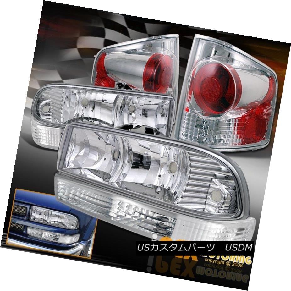 ヘッドライト 1998-2004 Chevy S10 S-10 Chrome Headlights + Bumper Signals + Tail Lights 6PC 1998-2004シボレーS10 S-10クロームヘッドライト+バンパーシグナル+テールライト6PC 【並行輸入品】