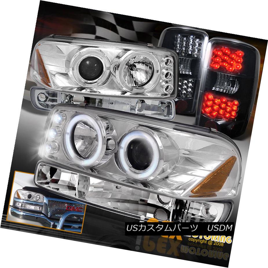 ヘッドライト 00-06 GMC Yukon XL 1500/2500 Halo Projector Headlight+LED Tail Light Dark Smoke 00-06 GMC Yukon XL 1500/2500ハロープロジェクターヘッドライト+ LEDテールライトダークスモーク 【並行輸入品】
