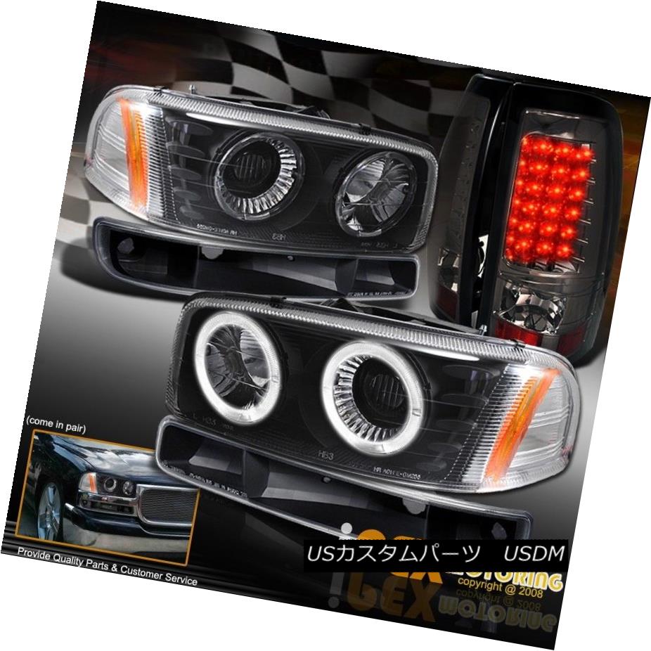 ヘッドライト GMC SIERRA 1500/2500/2500HD Projector Black Headlights W/ LED Tail Light COMBO GMC SIERRA 1500/2500/2500 HDプロジェクターブラックヘッドライトW / LEDテールライトコンボ 【並行輸入品】