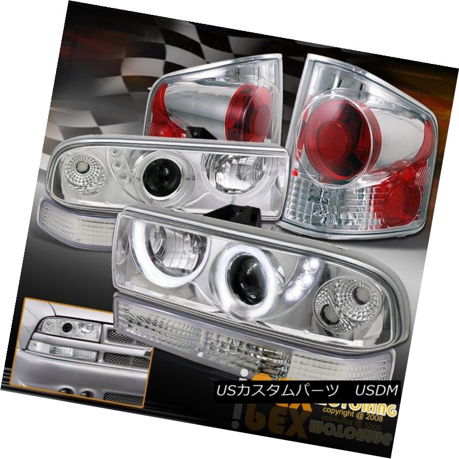 はこぽす対応商品 ライト ランプ 98 04 Set Item 6 Chrome ヘッドライト Chevy Ledプロジェクターヘッドライト テール ライト 信号 Halo S10 Chevy クロム6アイテムセット98 04 Light Signal Headlight Tail Projector Led Halo S10