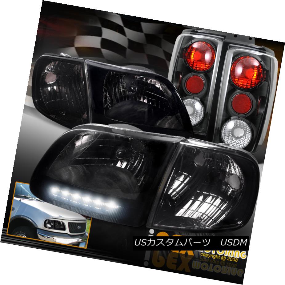 ヘッドライト ( SHINY SMOKE ) 1997-2003 Ford Expedition Headlights + Corner + Black Tail Light （SHINY SMOKE）1997-2003フォード遠征ヘッドライト+コーナー+ブラックテールライト 【並行輸入品】