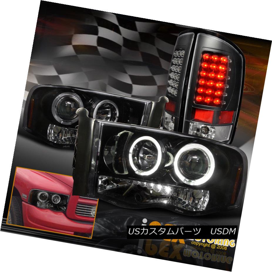 喜ばれる誕生日プレゼント ライト ランプ Dodge 02 05 ヘッドライト Ram Ledテールライト Haloプロジェクターグロスブラックヘッドライト 2500 1500 Ram Dodge 02 05 Light Tail Led Headlights Black Gloss Projector Halo 2500 1500