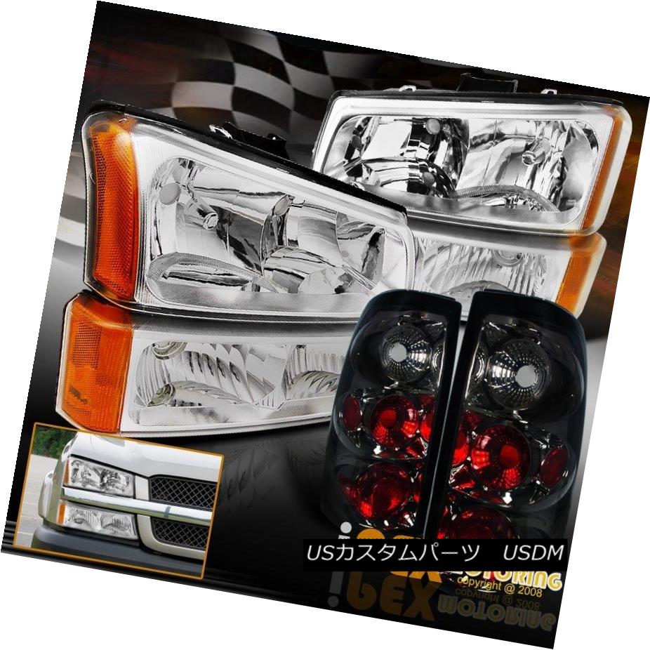 ヘッドライト 2003-2006 Silverado 1500/2500/3500 Chrome Headlights W/Signals +Smoke Tail Light 2003-2006 Silverado 1500/2500/3500クロームヘッドライト信号/煙テールライト 【並行輸入品】 43,544円