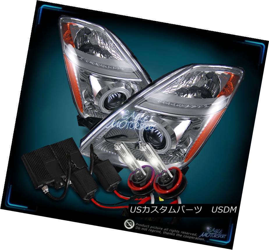 ヘッドライト 4300K Slim HID 2006-2009 Toyota Prius CCFL Halo Ring Projector Chrome HeadLights 4300KスリムHID 2006-2009トヨタプリウスCCFL Halo Ringプロジェクタークロームヘッドライト 【並行輸入品】