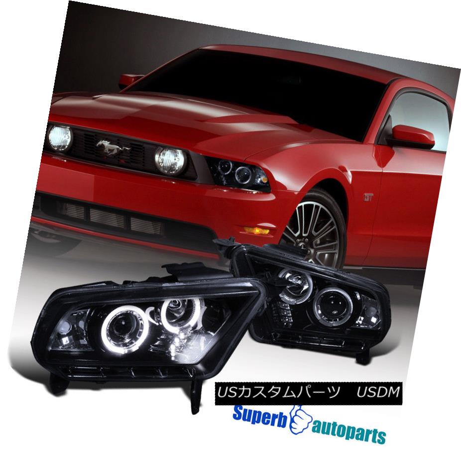 オンライン限定商品 ライト ランプ Black Glossy Headlights Smoked Projector Led Halo Mustang Ford 10 14 ヘッドライト Specd Specd Black Ledプロジェクタースモークヘッドライトglossy Halo Mustang Ford 10 14 Brickartconstructions Com