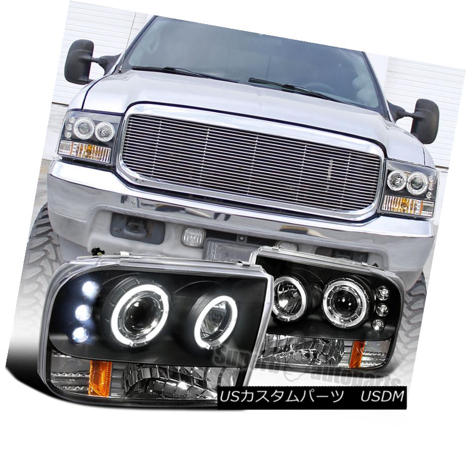 ヘッドライト 1999-2004 Ford F250 F350 F450 Halo LED Projector Headlights Black SpecD Tuning 1999-2004フォードF250 F350 F450ハローLEDプロジェクターヘッドライトブラックスペックチューニング 【並行輸入品】 43,544円