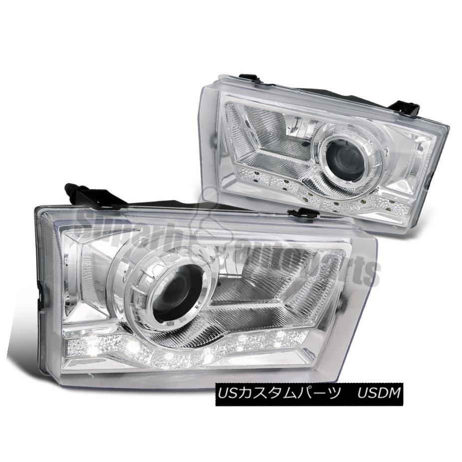 ヘッドライト 1999-2004 F250/350/450 Clear Projector SMD LED DRL Headlight Excursion Head Lamp 1999-2004 F250 / 350/450クリアプロジェクターSMD LED DRLヘッドライトエクスカーションヘッドランプ 【並行輸入品】