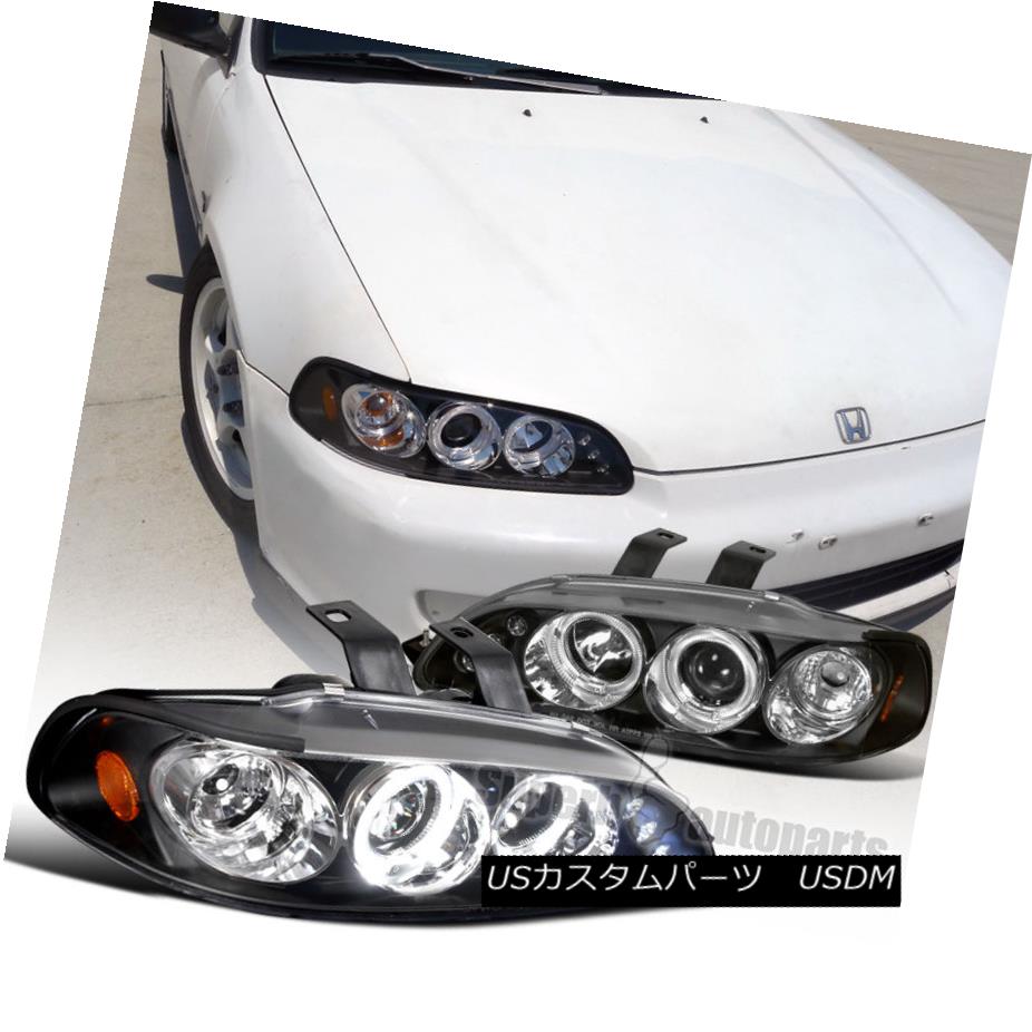 ヘッドランプ 1992 1995 Honda Civic Jdm Dual Halo Led Projector Headlight Black 1992 1995ホンダシビックjdmデュアルハローledプロジェクターヘッドライトブラック Impactamais Org Br