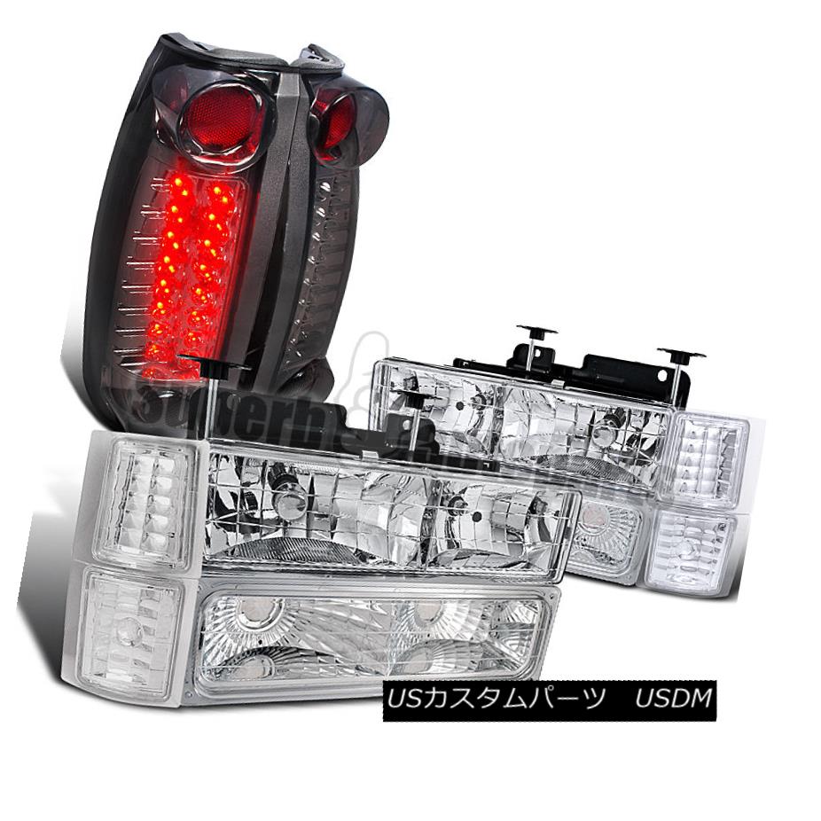 年末のプロモーション特価 ライト ランプ Ledテールライトスモーク Erコーナー Silveradoクリアヘッドライト バンプ Chevy 1994 1999 Smoke Lights Tail Corner Led Headlight Bumper Clear Silverado Chevy 1994 1999 ヘッドライト