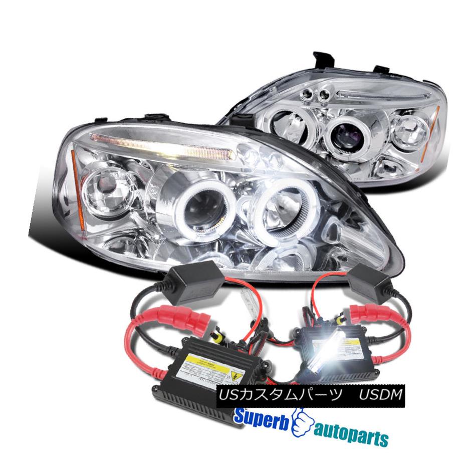 ライト ランプ 出産祝いなども豊富 Honda 1999 00 Kit Hid Slim Chrome H1 Headlights Projector Led Halo Civic Honda 1999 00 For ヘッドライト Civic H1スリムhidキット Ledプロジェクターヘッドライトchrome Halo Kwakuku Com