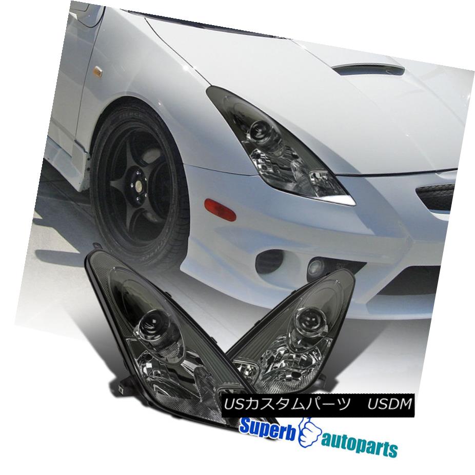 新作 ライト ランプ ヘッドライト 00 05トヨタセリカプロジェクターヘッドライトスモーク交換ペア Pair Replacement Smoke Headlights Projector Celica Toyota 00 05 Orchidmattress Com