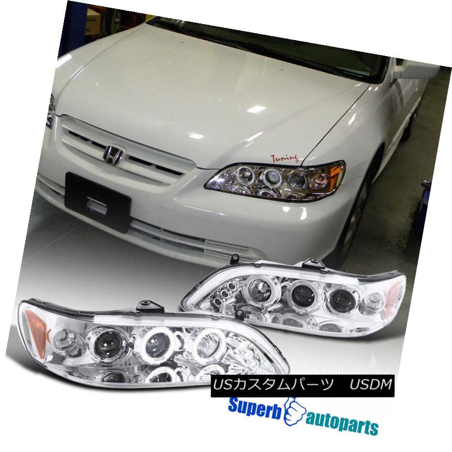 ヘッドライト For 1998-2002 Honda Accord Led Dual Halo Projector Headlights Clear SpecD Tuning 1998-2002 Honda Accord Ledデュアル・ハロー・プロジェクター・ヘッドライトクリア・スペック・チューニング 【並行輸入品】