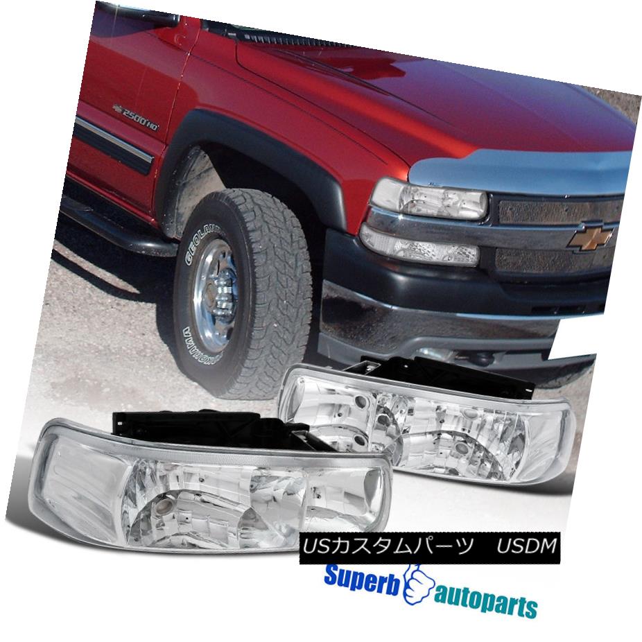 ヘッドライト 2000-2006 Chevy Suburban Tahoe Crystal Clear Headlights Head Lamps Chrome 2000-2006シボレー郊外のタホクリスタルクリアヘッドライトヘッドランプクローム 【並行輸入品】｜カスタムパーツ WORLD倉庫