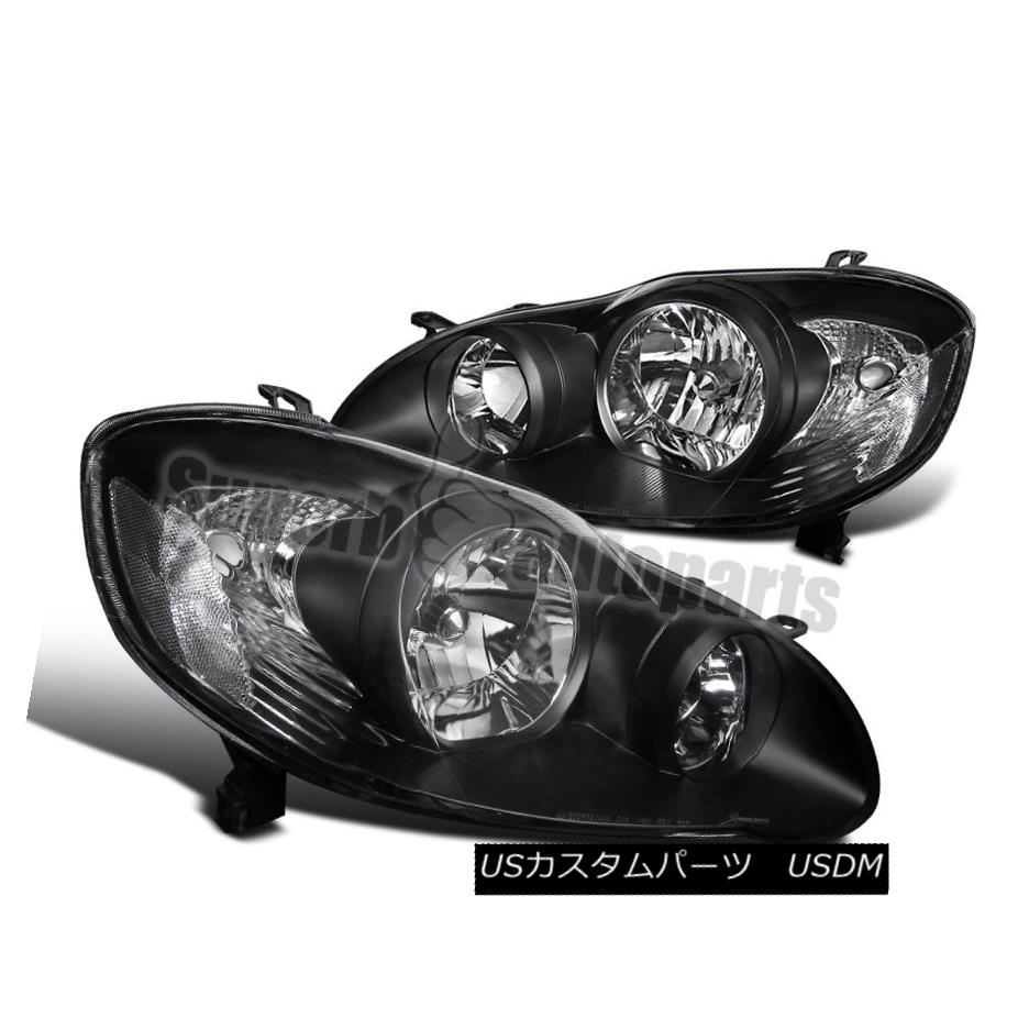 ヘッドライト 2003-2008 Toyota Corolla JDM Head Lamps Crystal Headlights Black 2003-2008トヨタカローラJDMヘッドランプクリスタルヘッドライトブラック 【並行輸入品】 33,176円