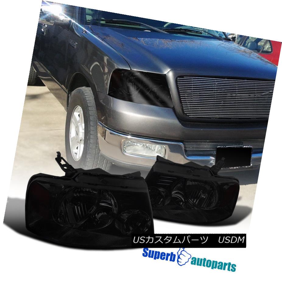 ヘッドライト 2004-2008 Ford F150 Crystal Headlights Lamps Smoke Pair 2004-2008フォードF150クリスタルヘッドライトランプスモークペア 【並行輸入品】 31,103円