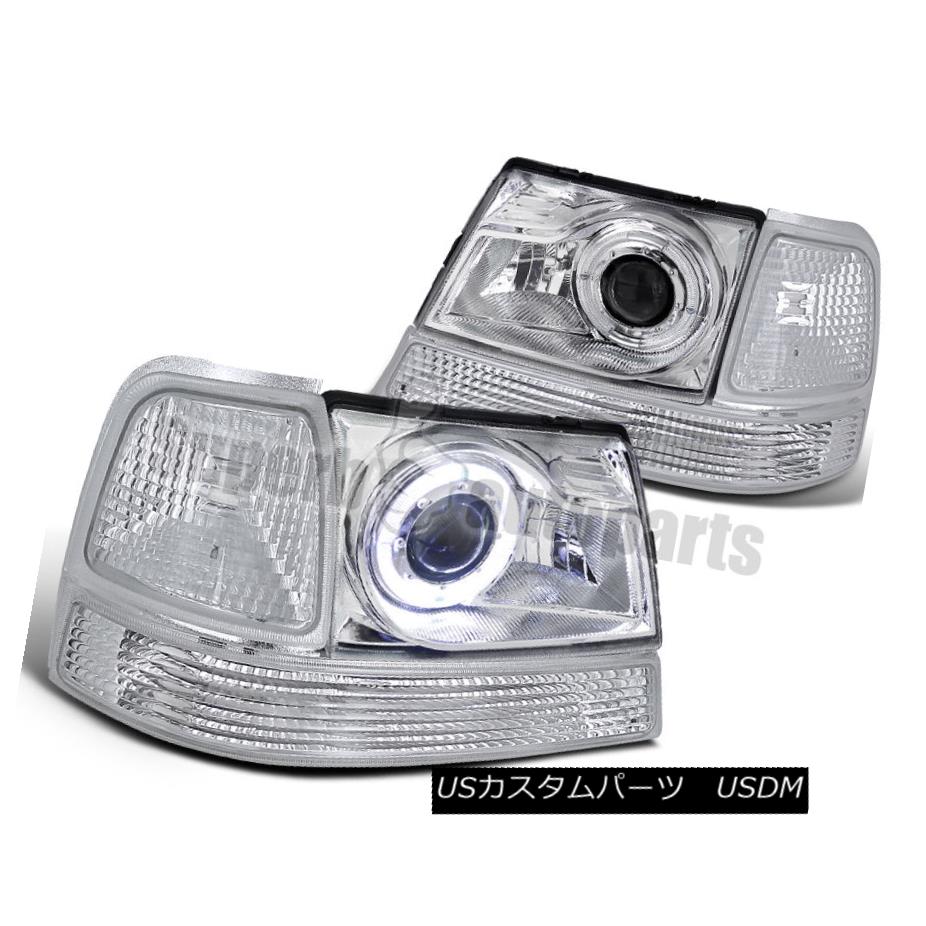 ヘッドライト 1998-2000 Ford Ranger Halo Projector Headlights+Corner Turn Signal Lamps Clear 1998-2000 Ford Ranger Haloプロジェクターヘッドライト+ Cor ner信号ランプを消灯 【並行輸入品】