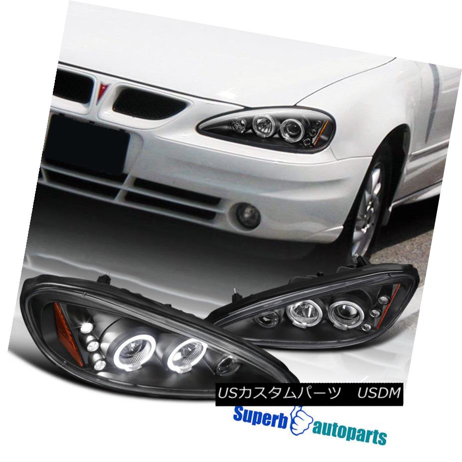 ヘッドライト 1999-2005 Pontiac Grand Am Halo LED Projector Headlights Black SpecD Tuning 1999-2005 Pontiac Grand Am Halo LEDプロジェクターヘッドライトブラックスペックチューニング 【並行輸入品】