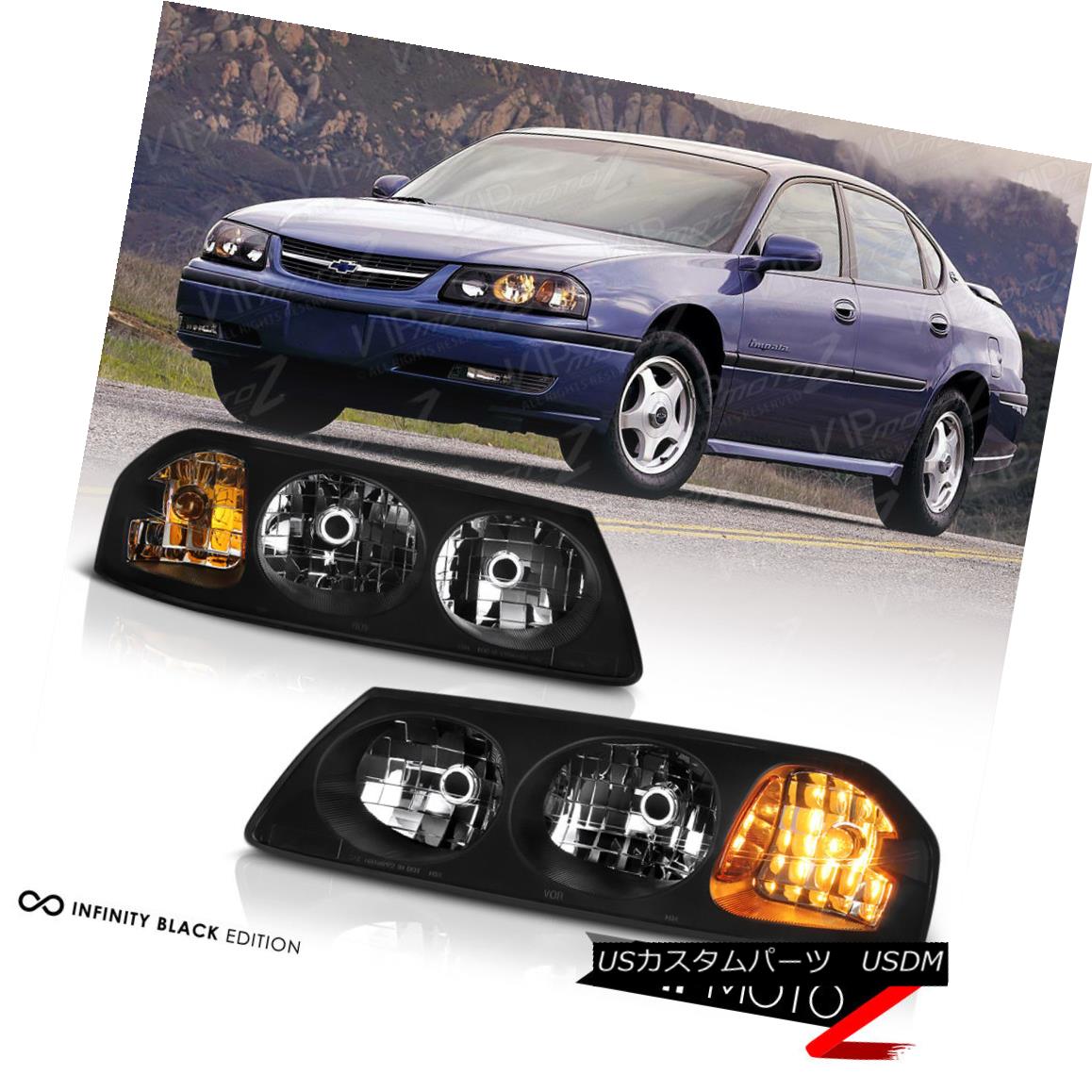 ヘッドライト 2000-2005 Chevrolet Impala SS LS Base Black \