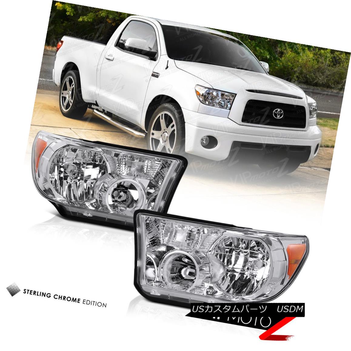 美品 ライト ランプ ヘッドライト Crystal Clear L R Headlight Signal Lamp 07 13 Toyota Tundra Sr5 Trd V8 Truck クリスタルクリアl Rヘッドライトシグナルランプ07 13トヨタトンドラsr5 Trd V8トラック