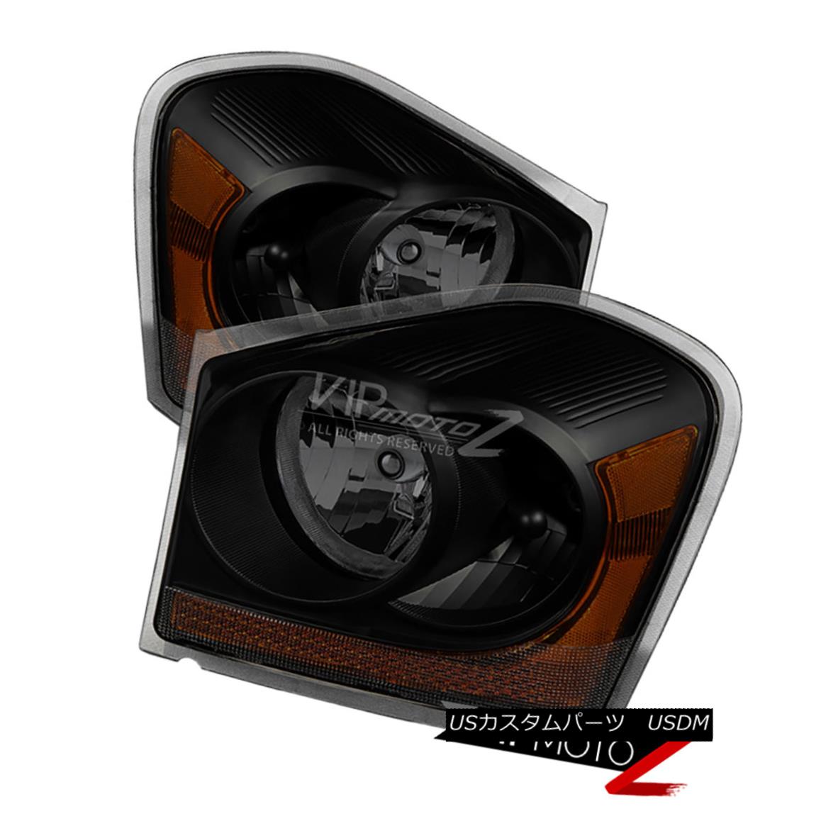 ヘッドライト 2004-2005 Dodge Durango [Sinister Black] Replacement Headlights Right Left SLT 2004-2005 Dodge Durango [Sinister Black]交換用ヘッドライト右左SLT 【並行輸入品】