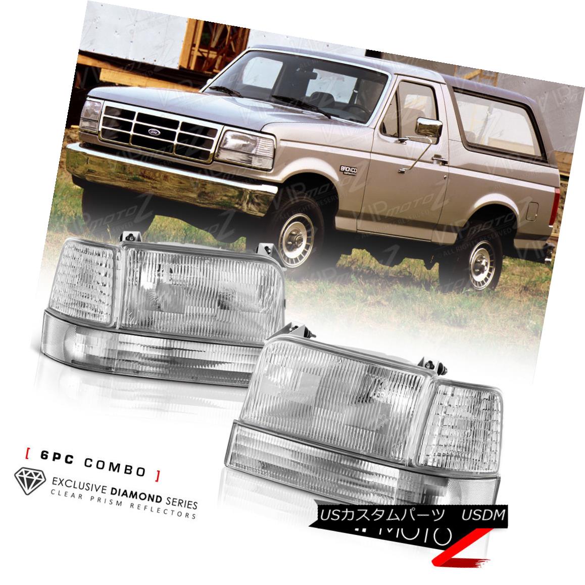 ヘッドライト 1992-1996 Ford F150 F250 F350 Bronco Corner Bumper Parking Headlights Assembly 1992-1996フォードF150 F250 F350ブロンココーナーバンパーパーキングヘッドライトアセンブリ 【並行輸入品】 36,322円