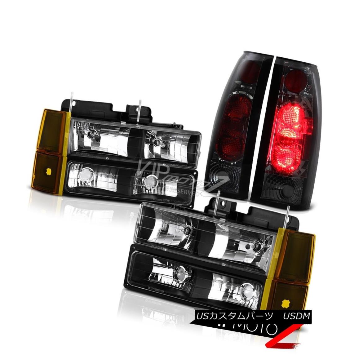 ヘッドライト 94-98 GMC Sierrra 3500 Inky Black Headlights Bumper Tail Lights Factory Style 94-98 GMC Sierra 3500 Inky Blackヘッドライトバンパーテールライトファクトリースタイル 【並行輸入品】