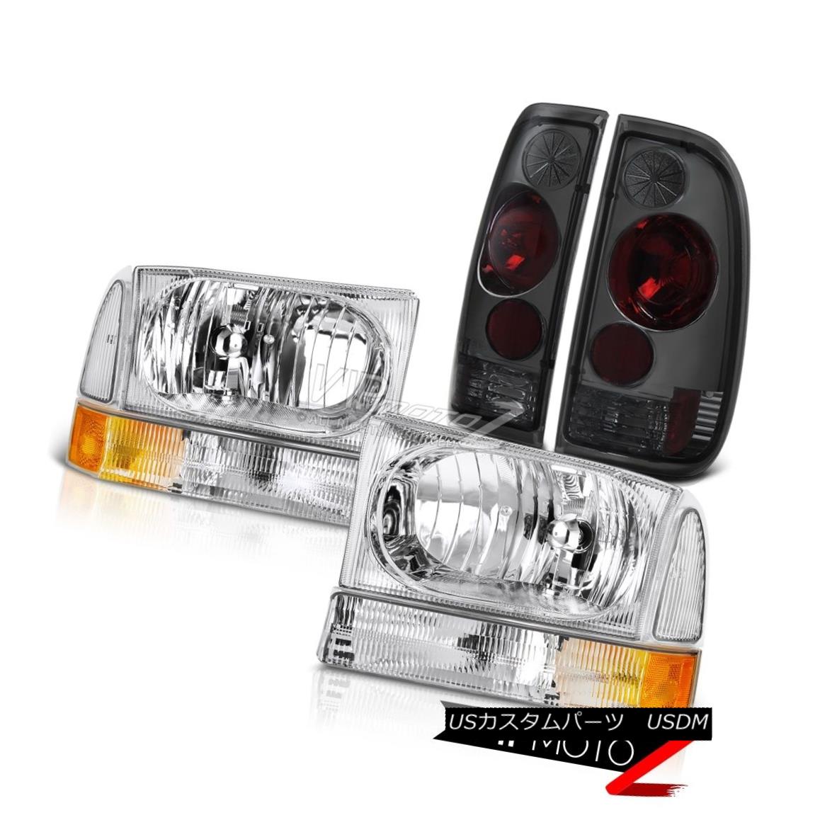 ヘッドライト Chrome Headlamp Rear Smoke Taillight Assembly 1999-2004 F250 F350 F450 SuperDuty クロムヘッドランプリアスモークテールライトアセンブリ1999-2004 F250 F350 F450 SuperDuty 【並行輸入品】