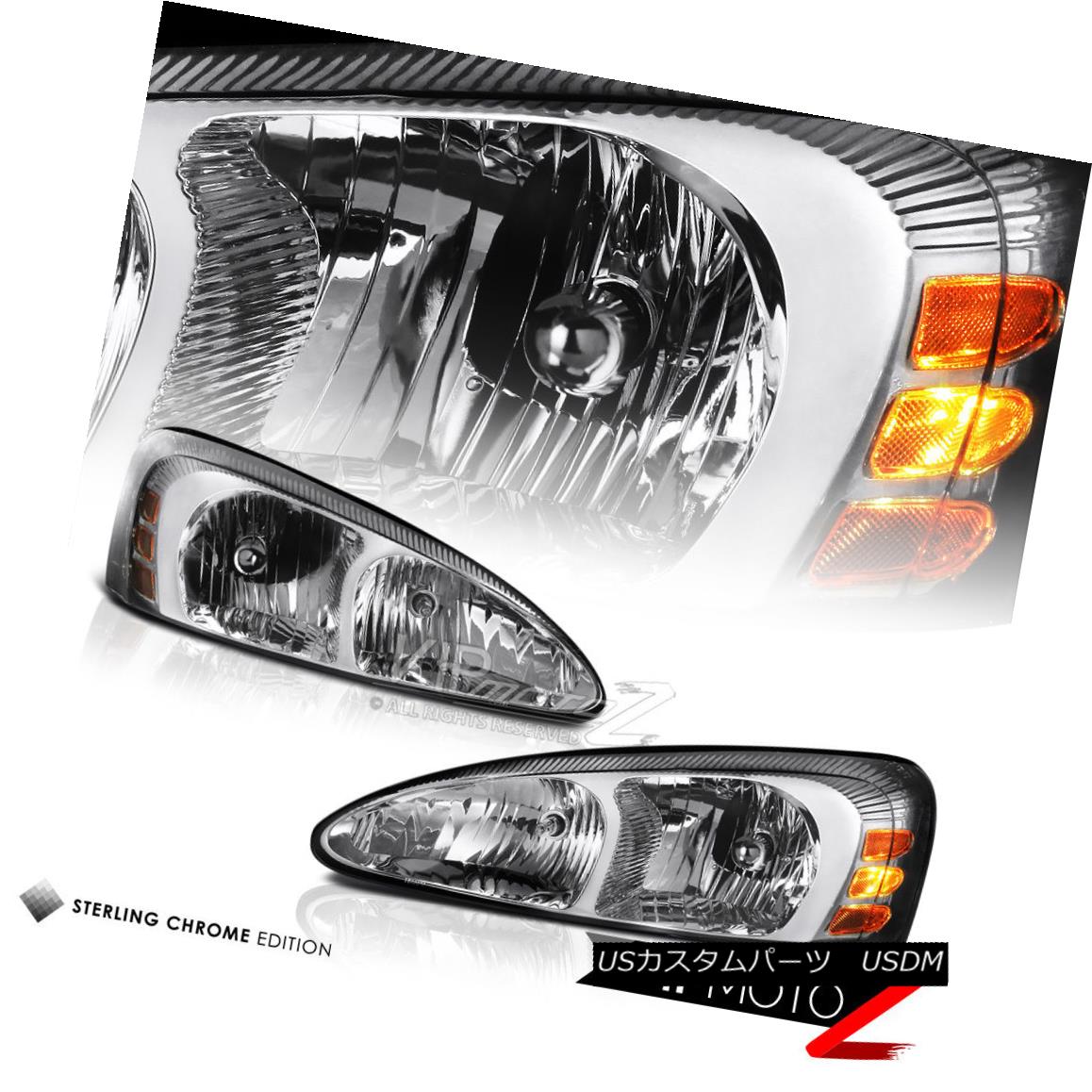 ヘッドライト 2004-2005-2006-2007-2008 Pontiac Grand Prix Chrome Front Headlights Headlamps 2004-2005-2006 -2007-2008 Pontiac Grand Prixクロームフロントヘッドライトヘッドランプ 【並行輸入品】