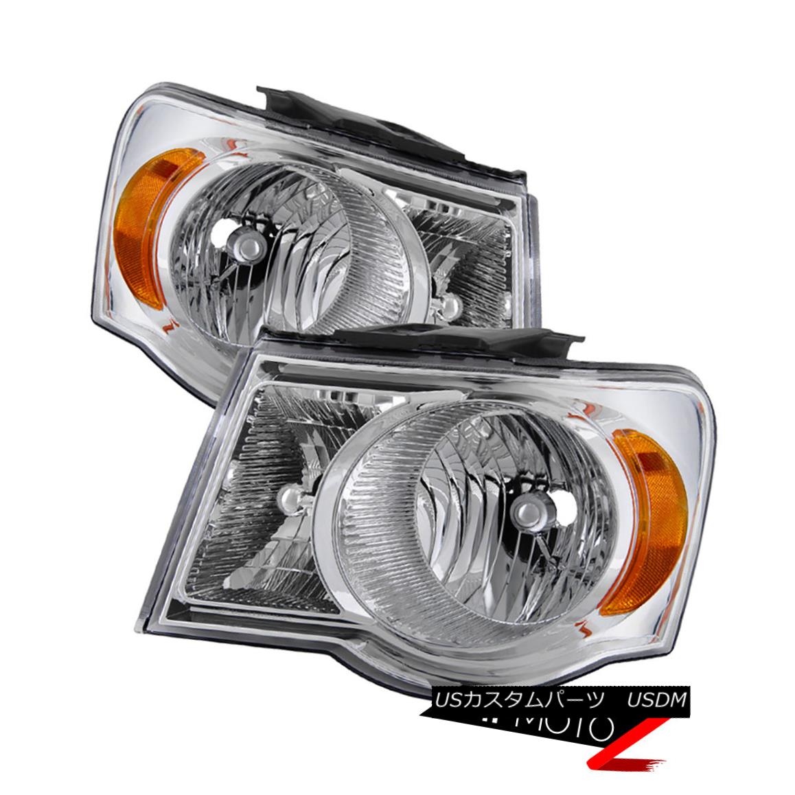 ヘッドライト [Factory Style] 2007-2009 Chrysler Aspen Chrome Bezel Headlights Lamps Assembly [工場スタイル] 2007-2009クライスラーアスペンクロームベゼルヘッドライトランプアセンブリ 【並行輸入品】