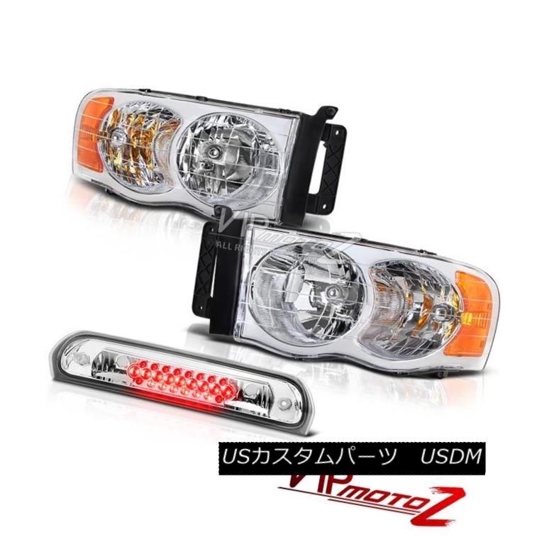 ヘッドライト Front Pair Euro Chrome Headlights High Brake Cargo LED 02 03 04 05 Ram SRT-10 フロントペアユーロクロームヘッドライトハイブレーキカーゴLED 02 03 04 05ラムSRT-10 【並行輸入品】